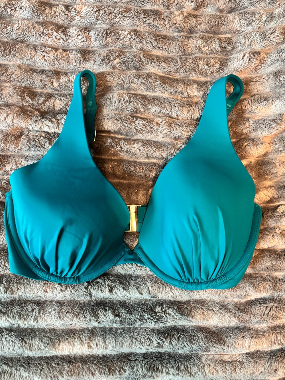 Victoria Secrete Swim Top Teal 34DD